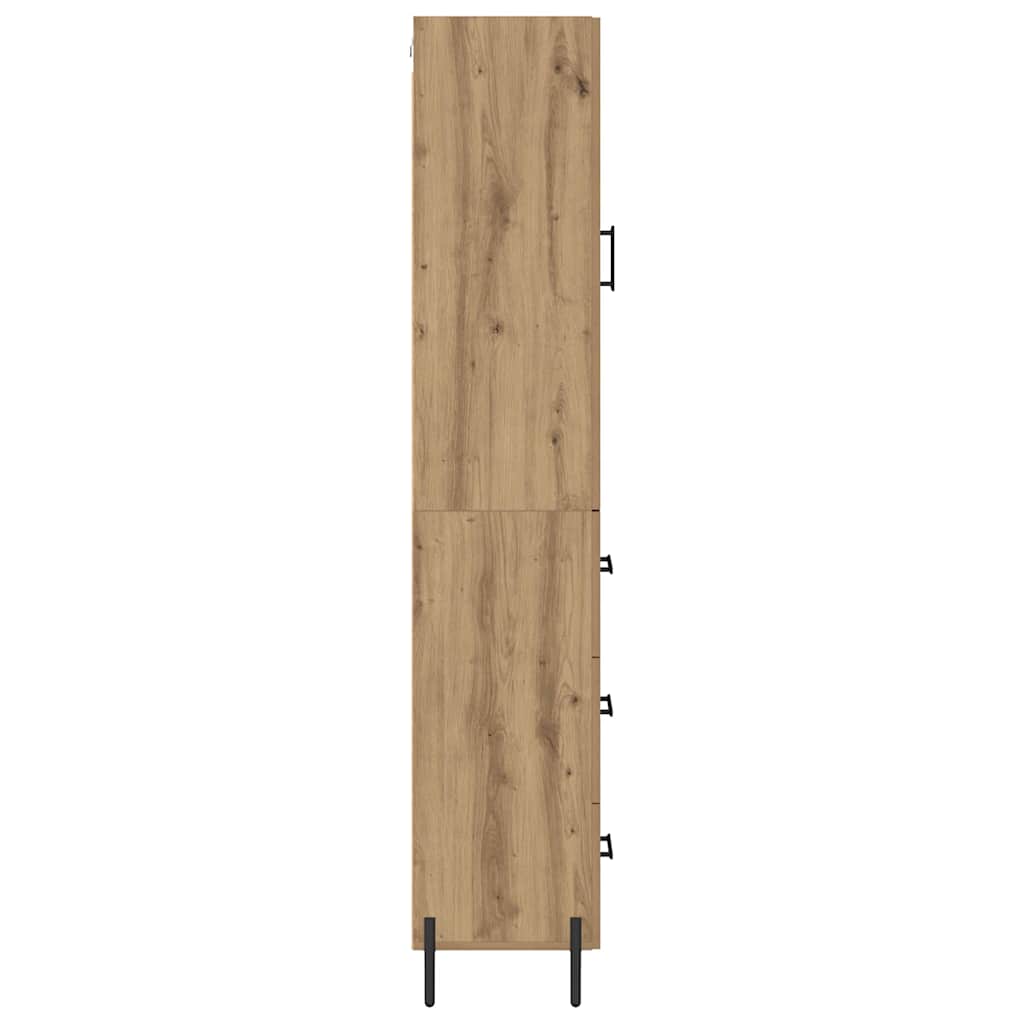 Highboard Artisan Eiken 34,5 x 34 x 180 cm Bewerkt hout