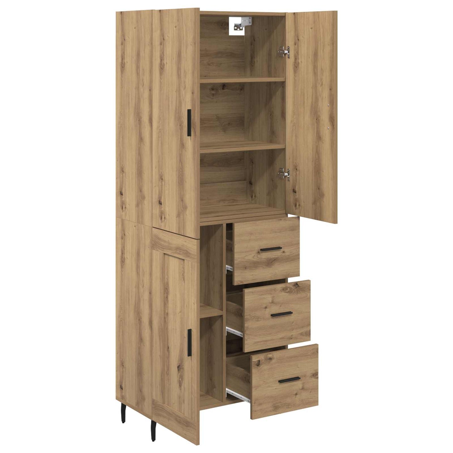Hoge kast met lade Artisan Eiken 69,5 x 34 x 180 cm