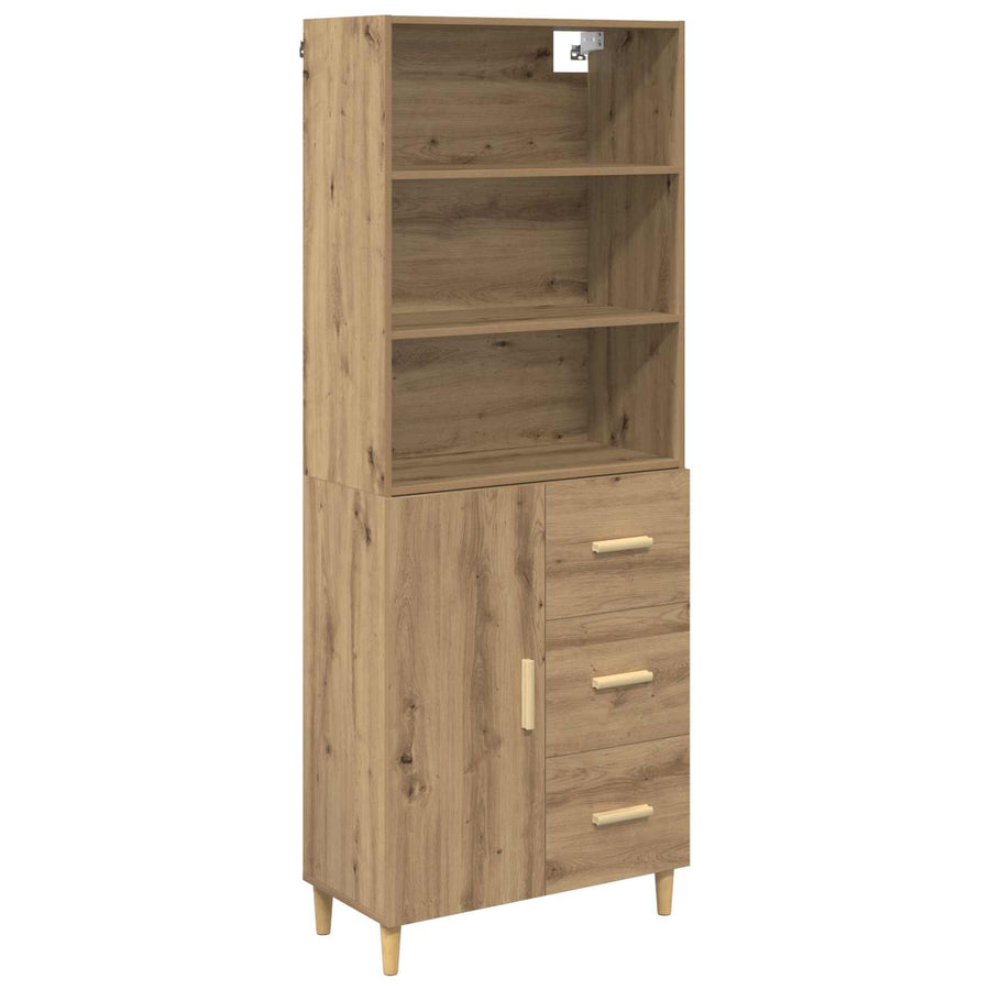 Hoge kast Artisan Eiken 69,5 x 32,5 x 180 cm Bewerkt hout