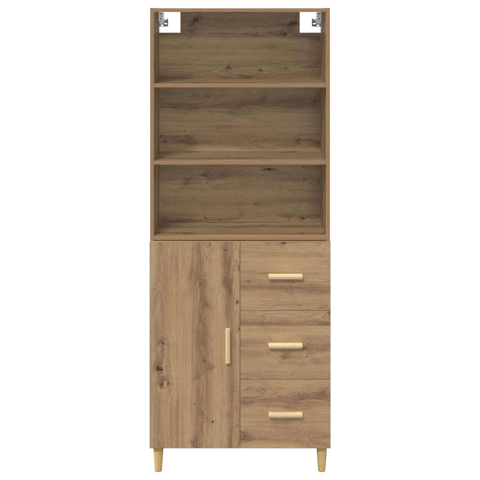 Hoge kast Artisan Eiken 69,5 x 32,5 x 180 cm Bewerkt hout