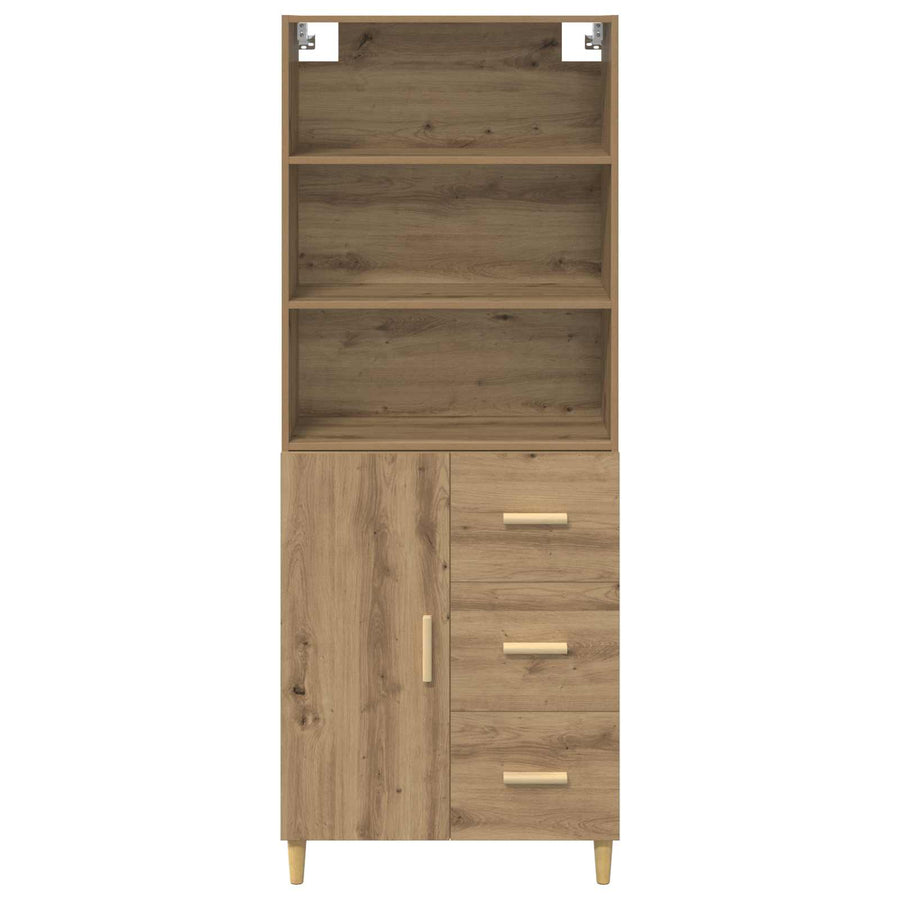 Hoge kast Artisan Eiken 69,5 x 32,5 x 180 cm Bewerkt hout