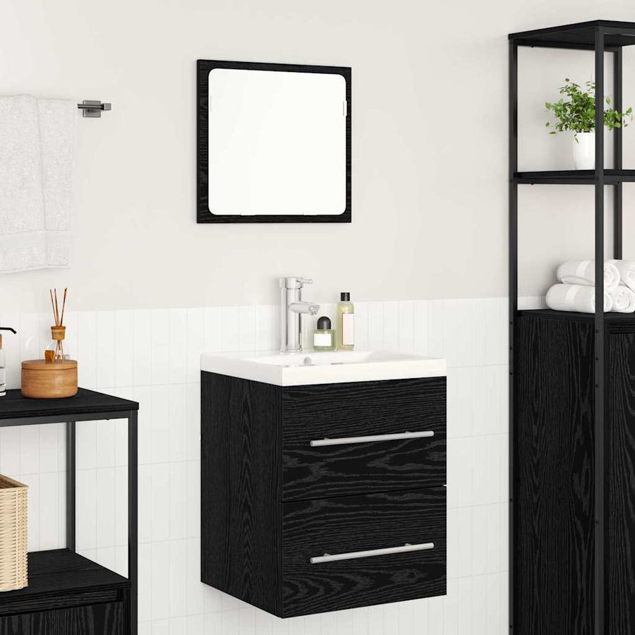 Badkamertenk te kast met lade met opslag Zwart 42 x 39 x 52 cm