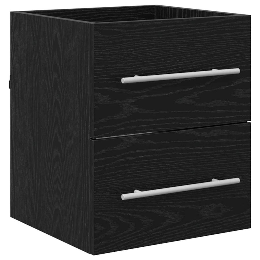 Badkamertenk te kast met lade met opslag Zwart 42 x 39 x 52 cm