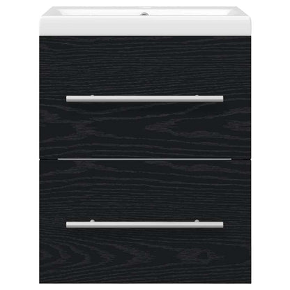 Badkamertenk te kast met lade met opslag Zwart 42 x 39 x 52 cm