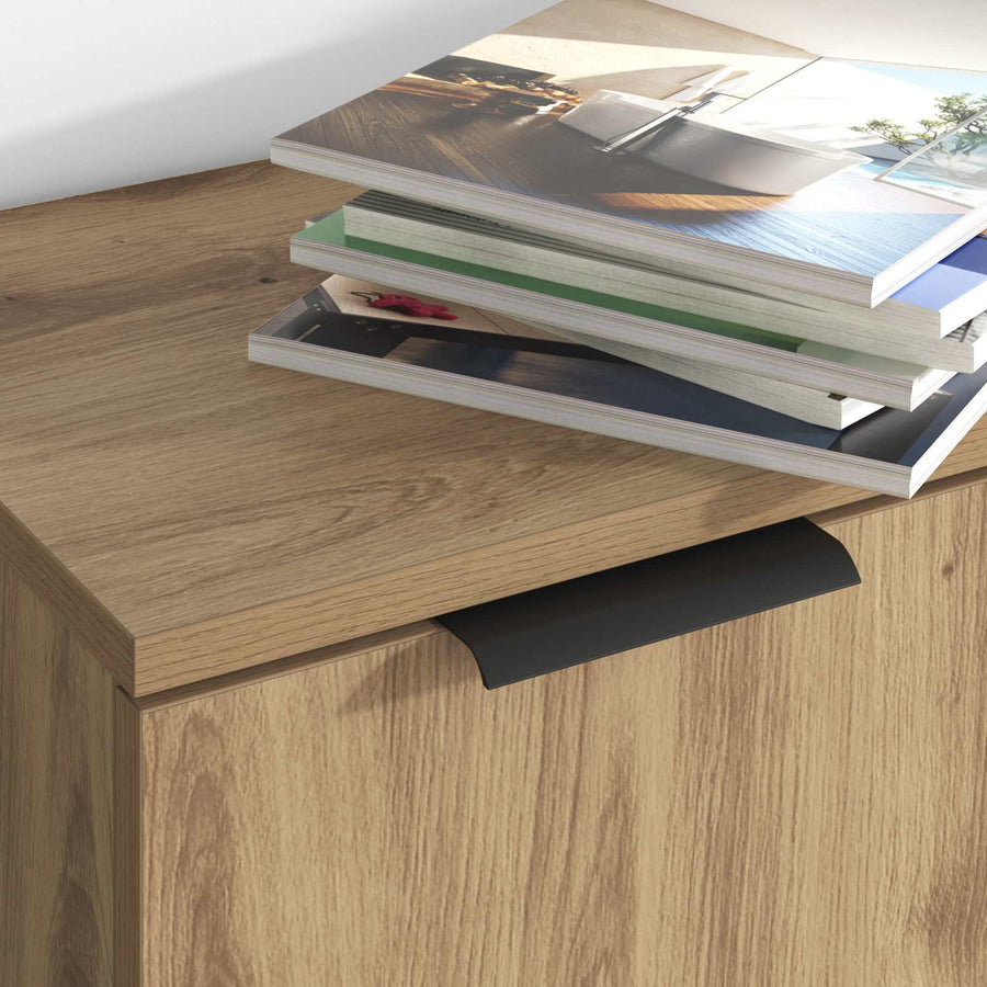 Dressoir met lade 3 pcs Artisan Eiken Bewerkt hout
