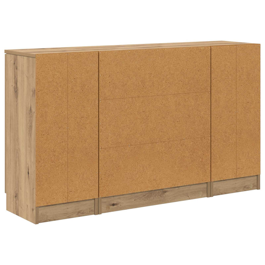 Dressoir met lade 3 pcs Artisan Eiken Bewerkt hout