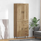 Hoge kast met lade Artisan eiken 69,5x34x180 cm