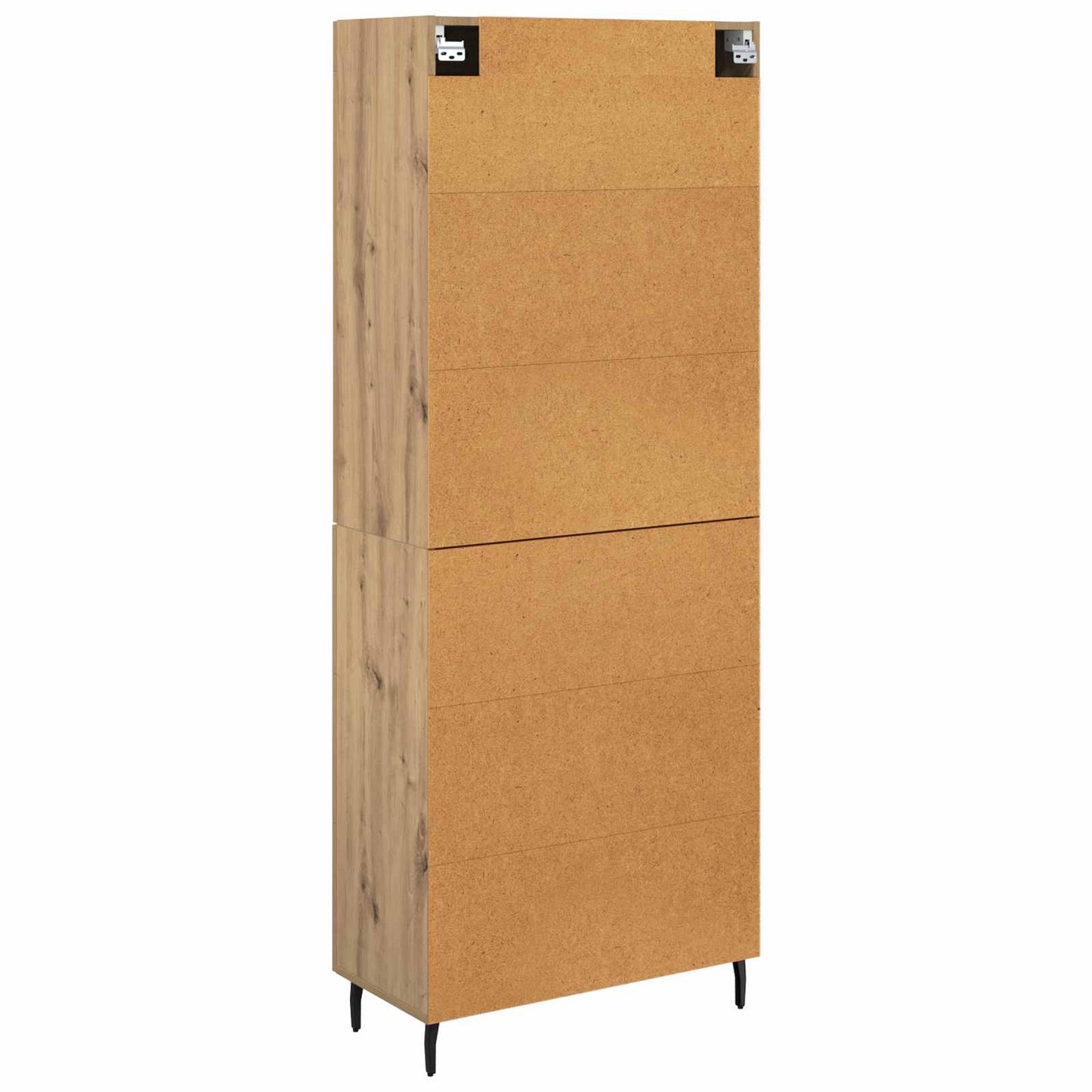 Hoge kast met lade 2 pcs Artisan Eiken Bewerkt hout