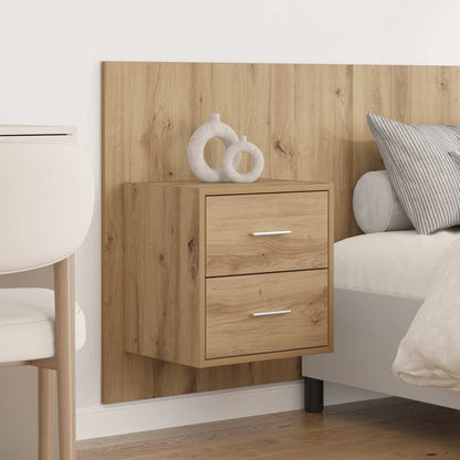 Hoofdbord Met Kast met lade 3 pcs Artisan Eiken Bewerkt hout
