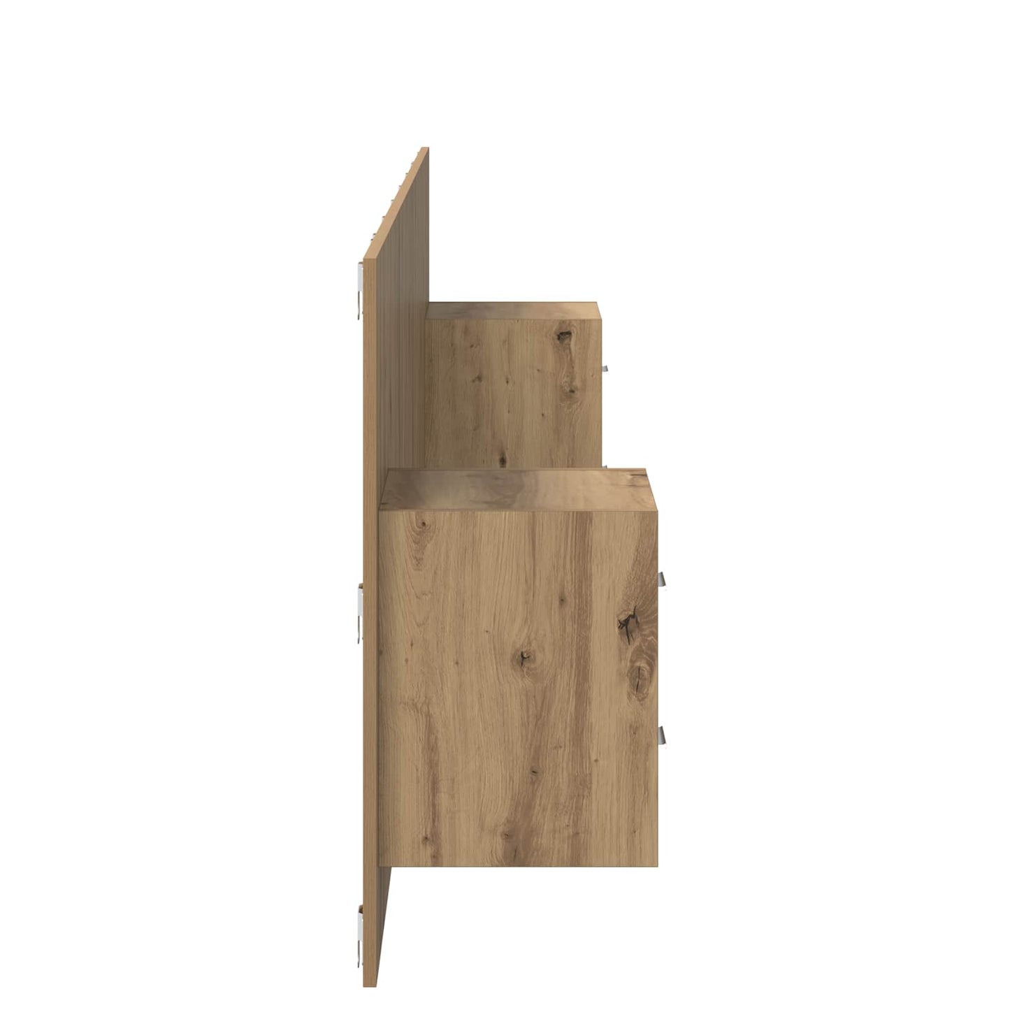 Hoofdbord Met Kast met lade 3 pcs Artisan Eiken Bewerkt hout