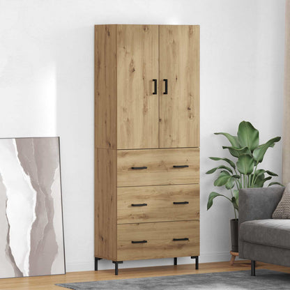 Highboard Artisan Eiken 69,5 x 34 x 180 cm Bewerkt hout