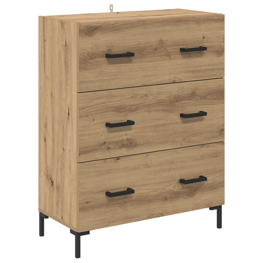 Highboard Artisan Eiken 69,5 x 34 x 180 cm Bewerkt hout
