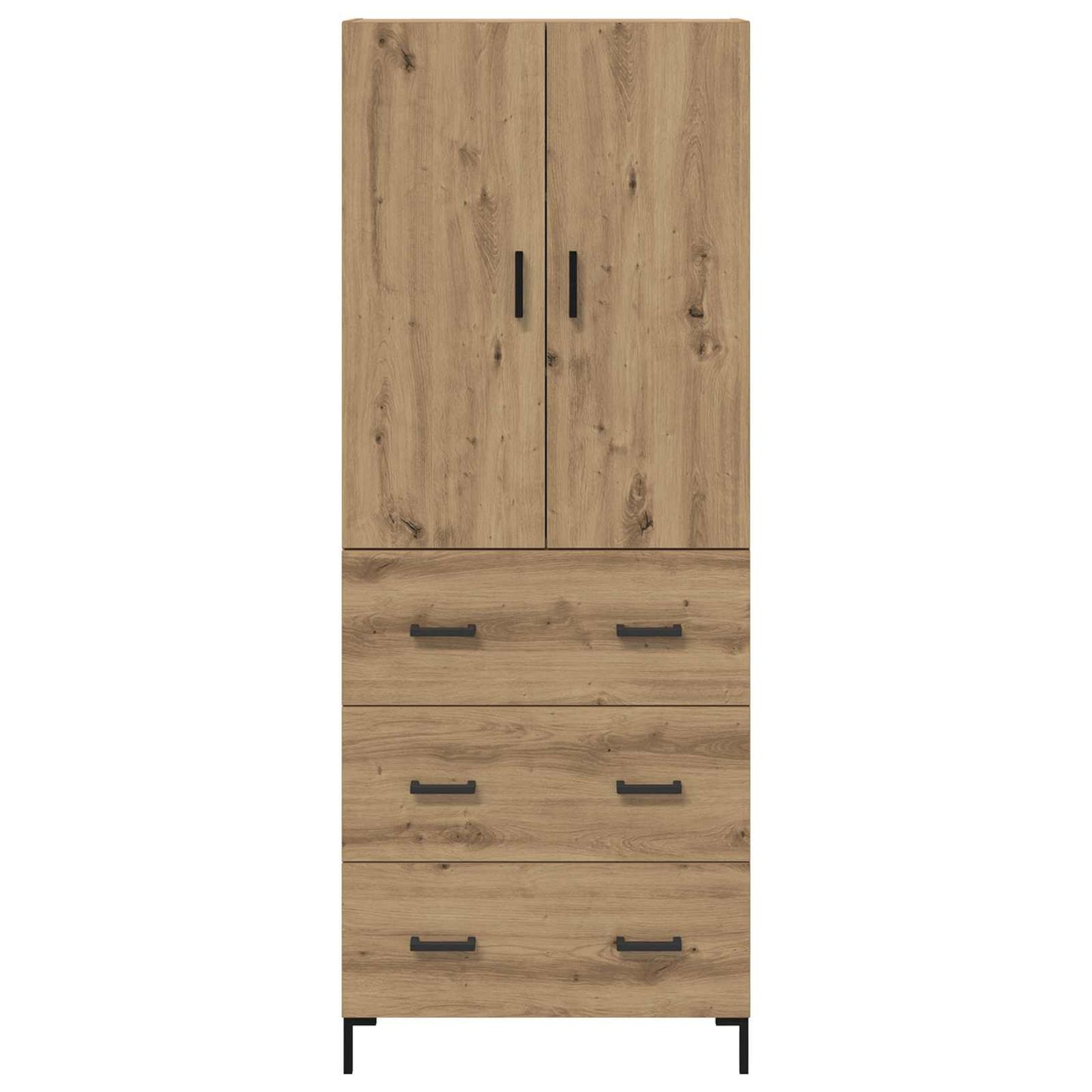 Highboard Artisan Eiken 69,5 x 34 x 180 cm Bewerkt hout