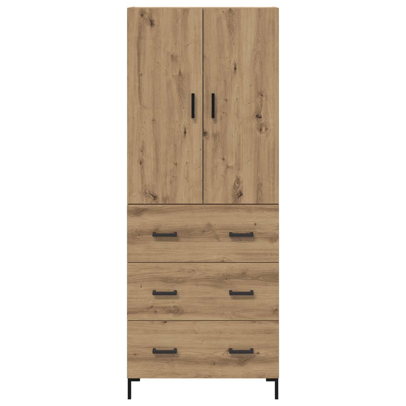 Highboard Artisan Eiken 69,5 x 34 x 180 cm Bewerkt hout