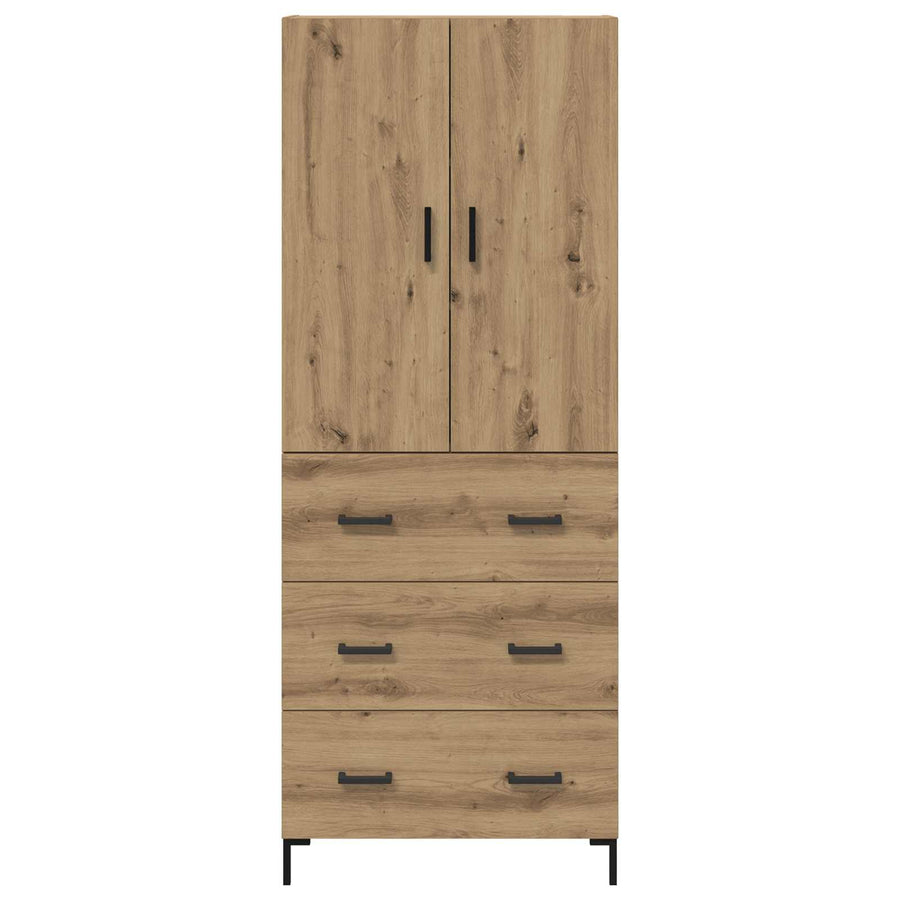 Highboard Artisan Eiken 69,5 x 34 x 180 cm Bewerkt hout
