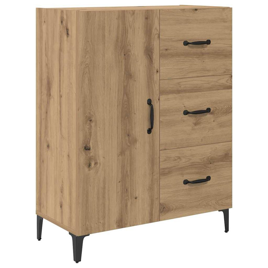 Hoge kast Artisan Eiken 69,5 x 34 x 180 cm Bewerkt hout