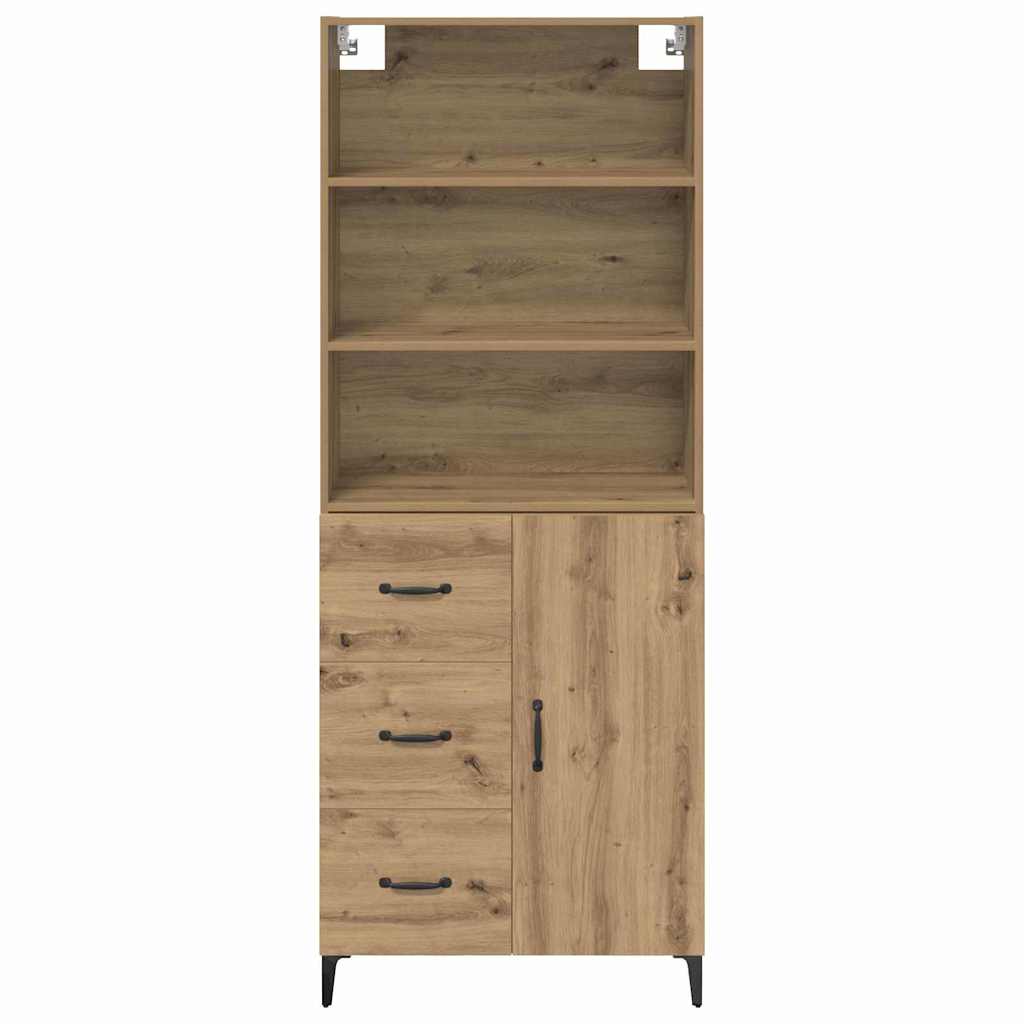 Hoge kast Artisan Eiken 69,5 x 34 x 180 cm Bewerkt hout
