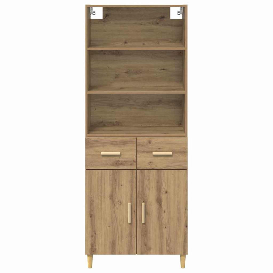 Hoge kast Artisan Eiken 69,5 x 32,5 x 180 cm Bewerkt hout