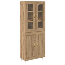 Hoge kast 2 pcs Artisan Eiken 69,5 x 34 x 180 cm Bewerkt hout