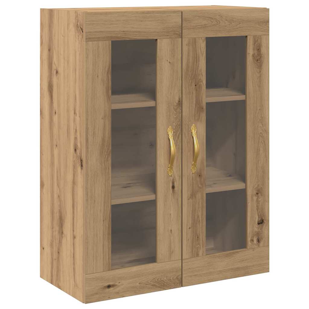 Hoge kast 2 pcs Artisan Eiken 69,5 x 34 x 180 cm Bewerkt hout