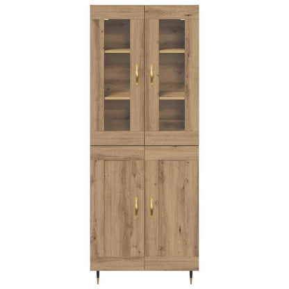 Hoge kast 2 pcs Artisan Eiken 69,5 x 34 x 180 cm Bewerkt hout