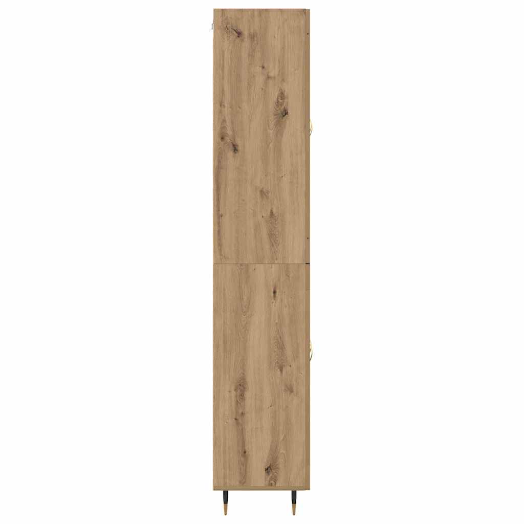 Hoge kast 2 pcs Artisan Eiken 69,5 x 34 x 180 cm Bewerkt hout