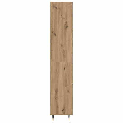 Hoge kast 2 pcs Artisan Eiken 69,5 x 34 x 180 cm Bewerkt hout