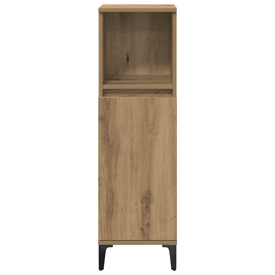 Badkamermeubelset met plank 3 pcs Artisan Eiken Bewerkt hout