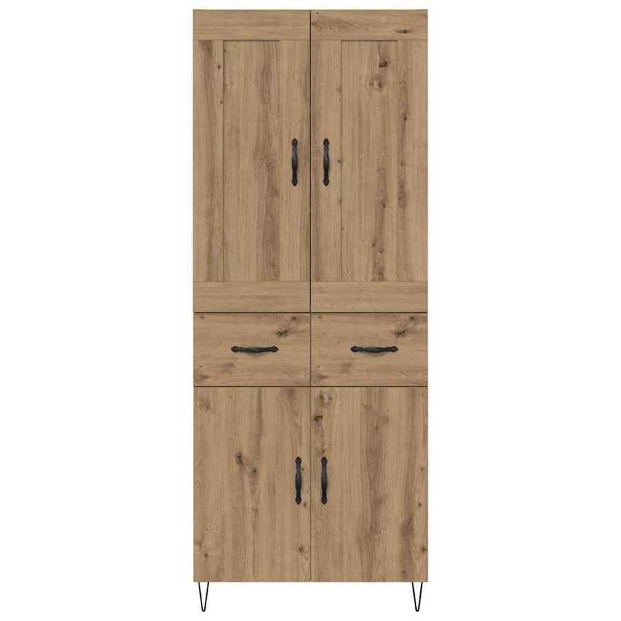 Highboard Artisan Eiken 69,5 x 34 x 180 cm Bewerkt hout