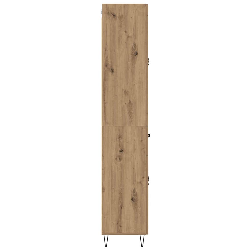 Highboard Artisan Eiken 69,5 x 34 x 180 cm Bewerkt hout