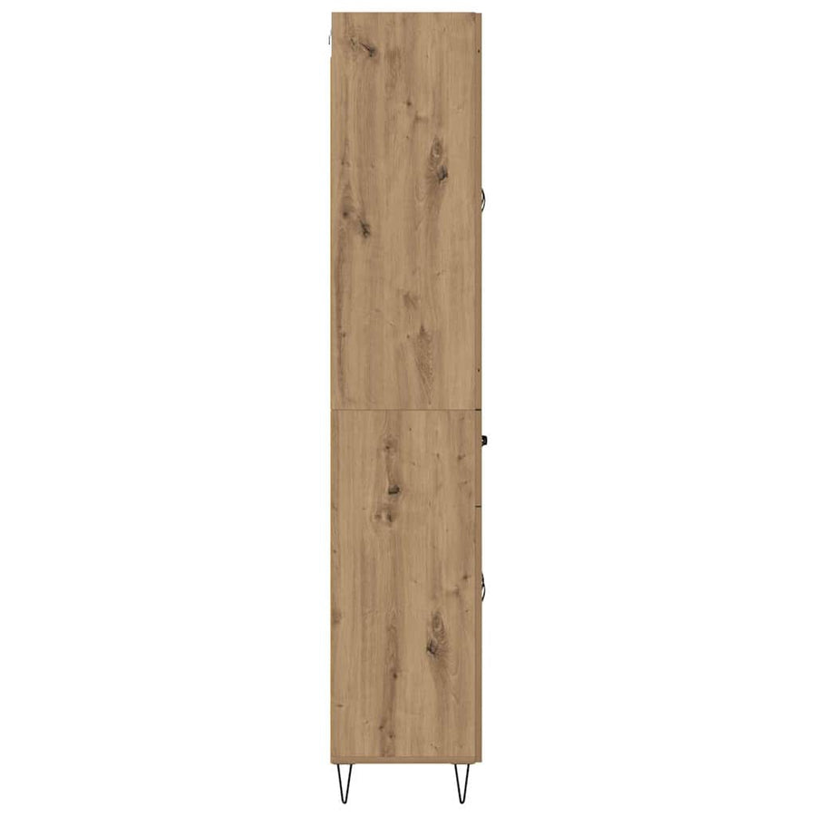 Highboard Artisan Eiken 69,5 x 34 x 180 cm Bewerkt hout