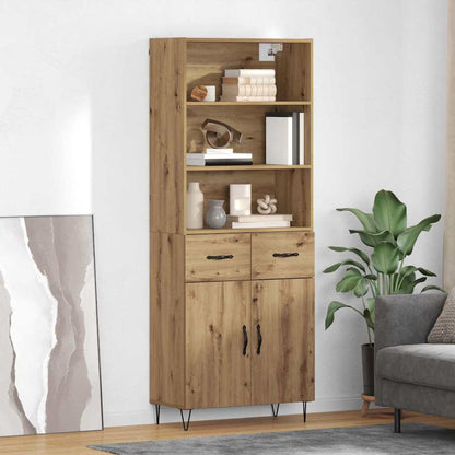 Hoge kast Artisan Eiken 69,5 x 32,5 x 180 cm Bewerkt hout