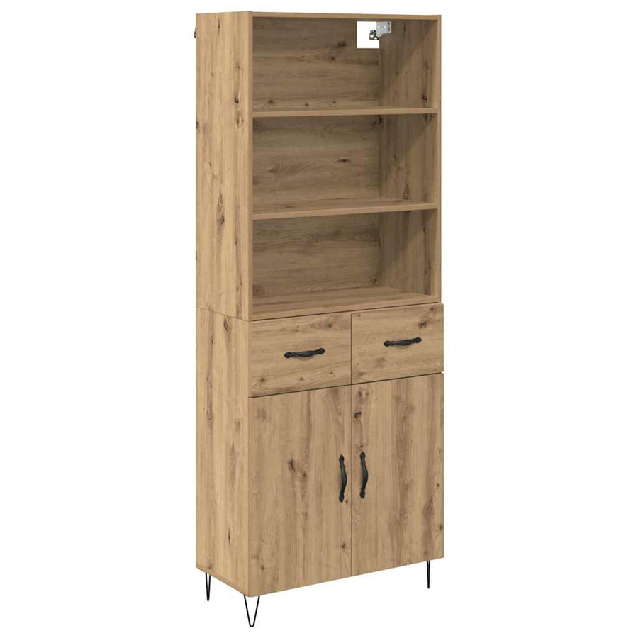 Hoge kast Artisan Eiken 69,5 x 32,5 x 180 cm Bewerkt hout