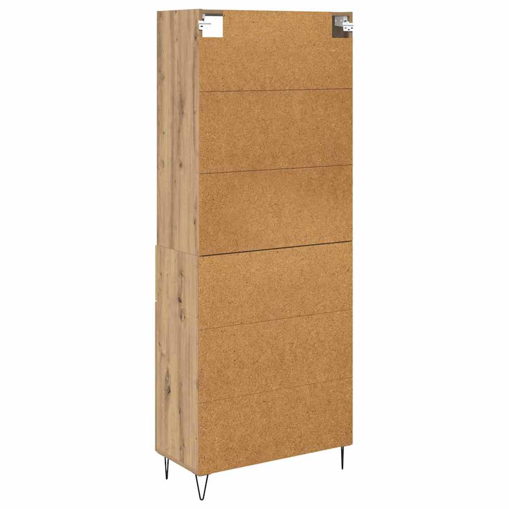 Hoge kast Artisan Eiken 69,5 x 32,5 x 180 cm Bewerkt hout