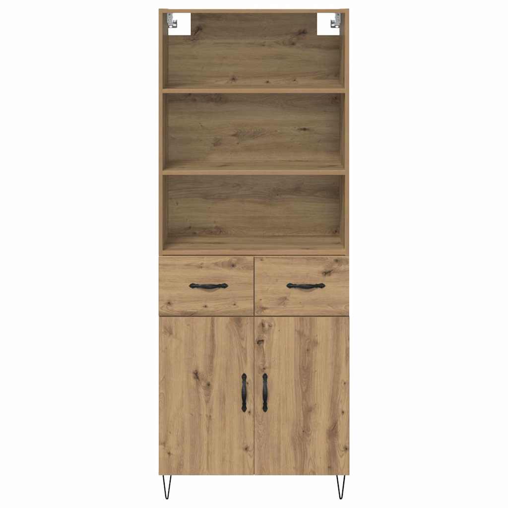 Hoge kast Artisan Eiken 69,5 x 32,5 x 180 cm Bewerkt hout