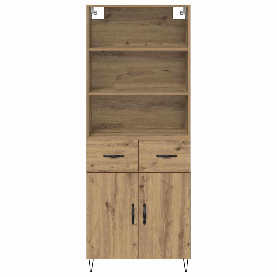 Hoge kast Artisan Eiken 69,5 x 32,5 x 180 cm Bewerkt hout