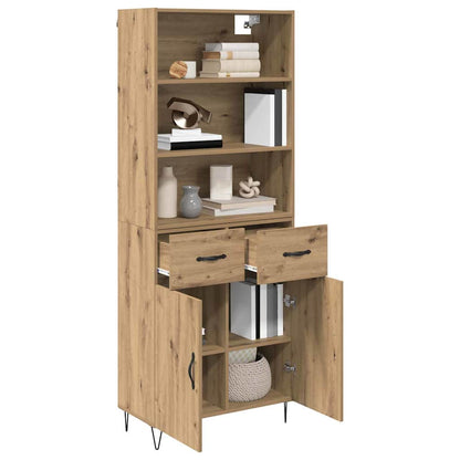 Hoge kast Artisan Eiken 69,5 x 32,5 x 180 cm Bewerkt hout