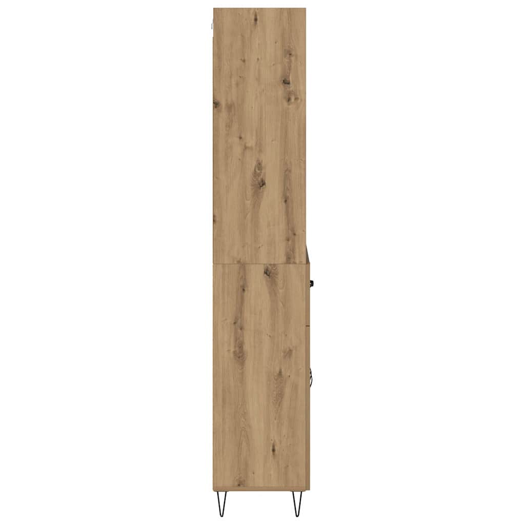 Hoge kast Artisan Eiken 69,5 x 32,5 x 180 cm Bewerkt hout