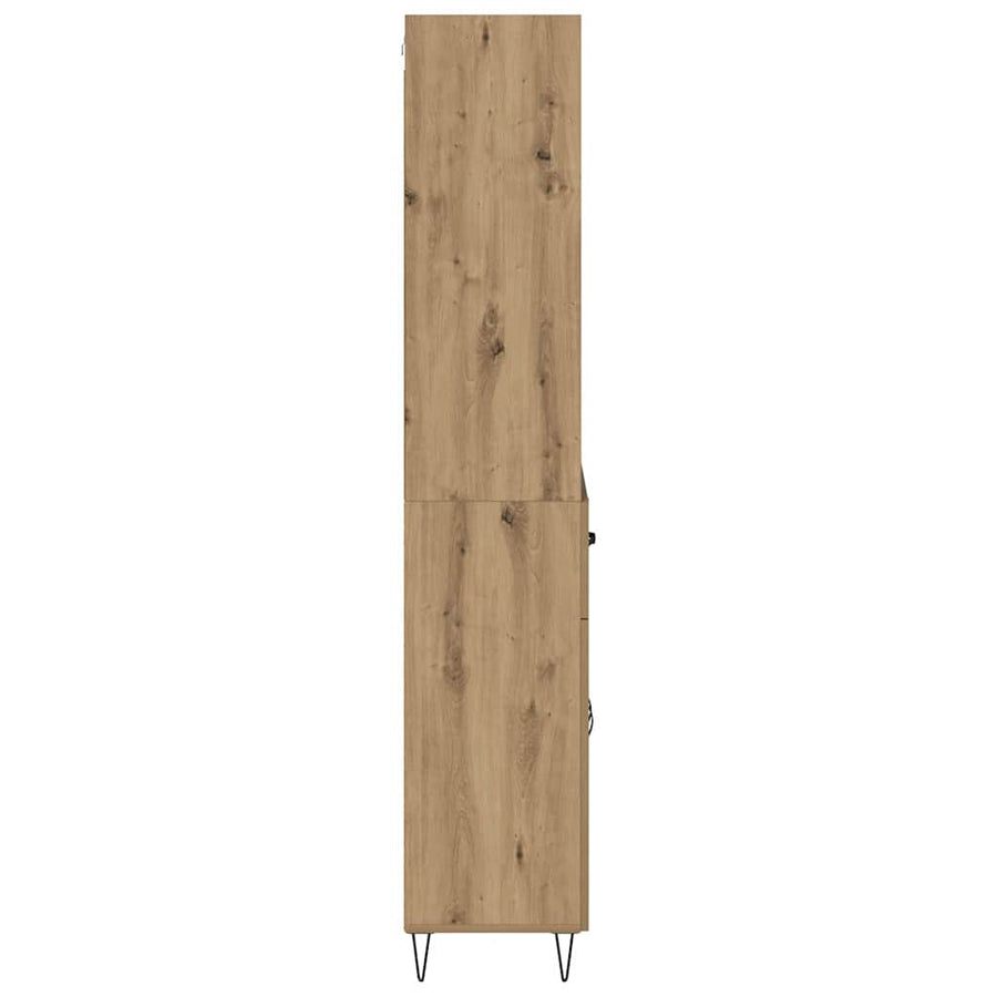 Hoge kast Artisan Eiken 69,5 x 32,5 x 180 cm Bewerkt hout