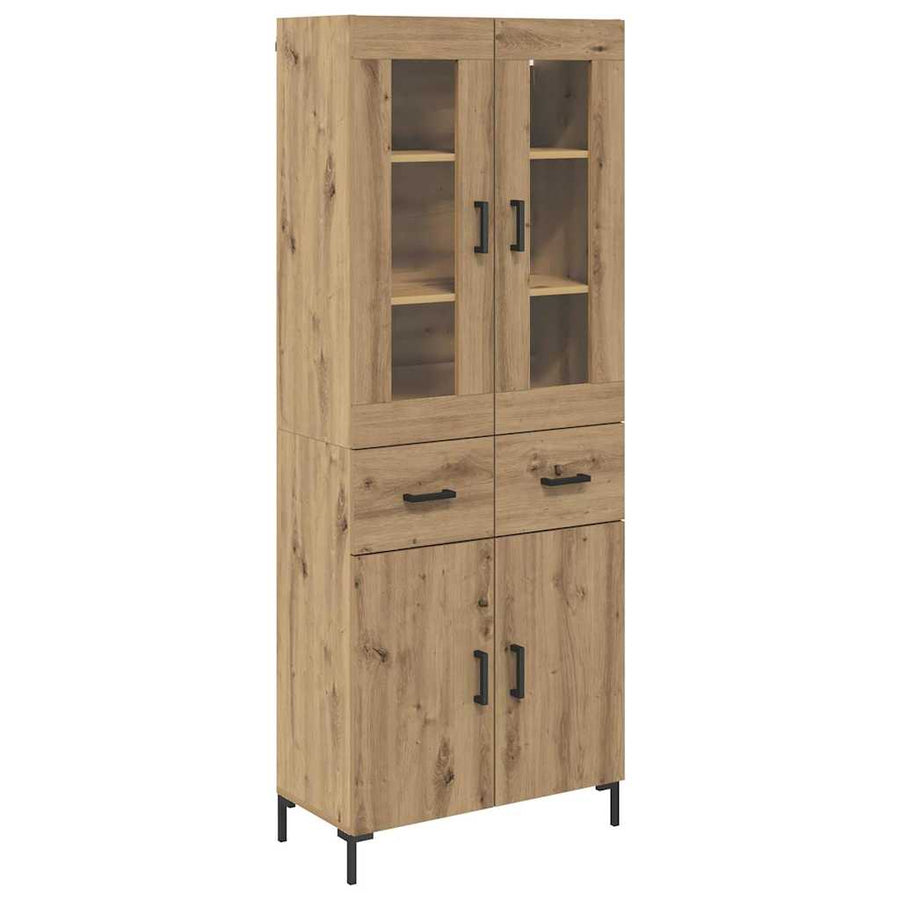 Hoge kast 2 pcs Artisan Eiken 69,5 x 34 x 180 cm Bewerkt hout