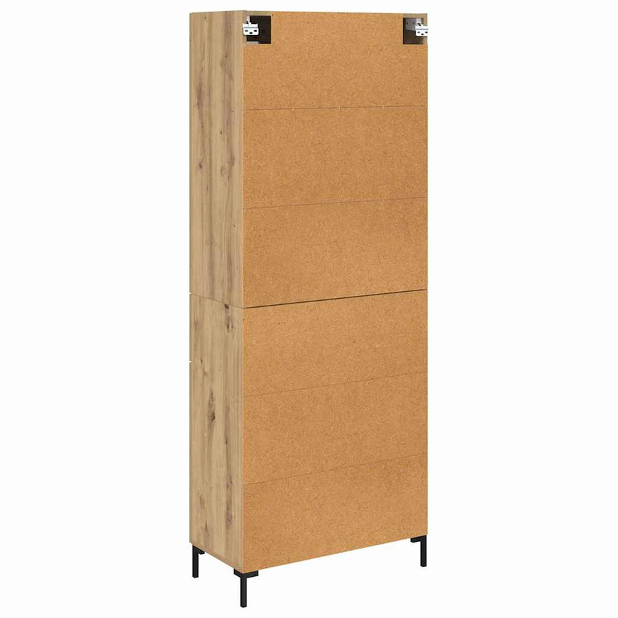 Hoge kast 2 pcs Artisan Eiken 69,5 x 34 x 180 cm Bewerkt hout