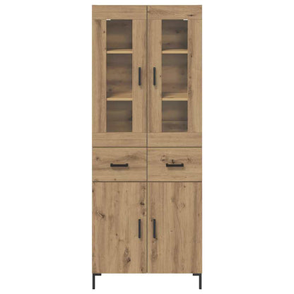 Hoge kast 2 pcs Artisan Eiken 69,5 x 34 x 180 cm Bewerkt hout