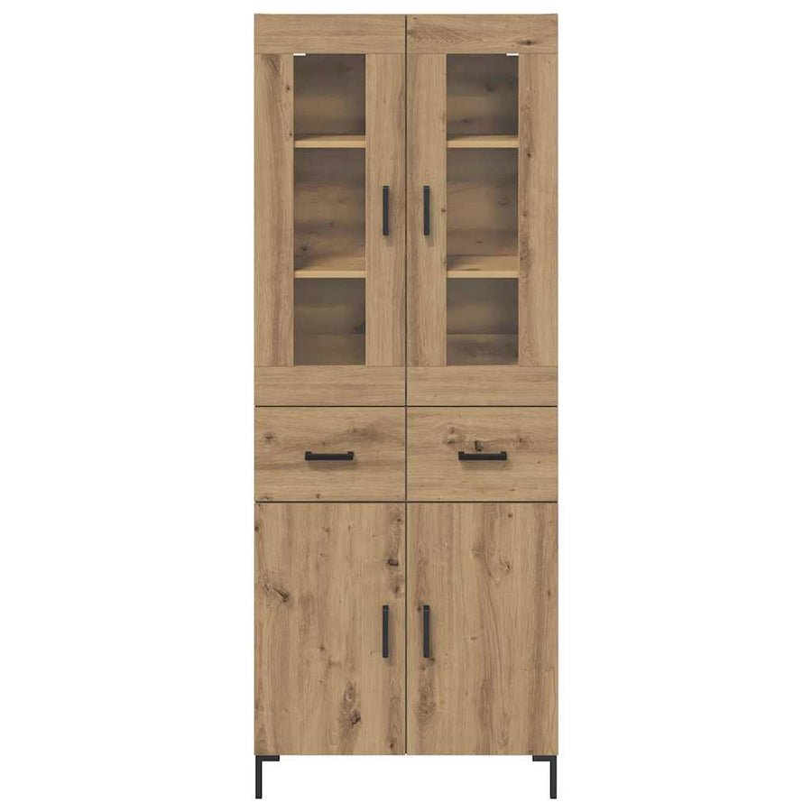 Hoge kast 2 pcs Artisan Eiken 69,5 x 34 x 180 cm Bewerkt hout