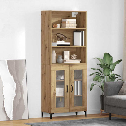 Hoge kast Artisan Eiken 69,5 x 34 x 180 cm Bewerkt hout