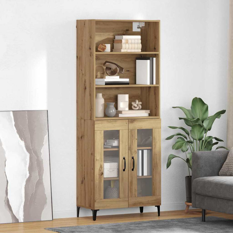 Hoge kast Artisan Eiken 69,5 x 34 x 180 cm Bewerkt hout