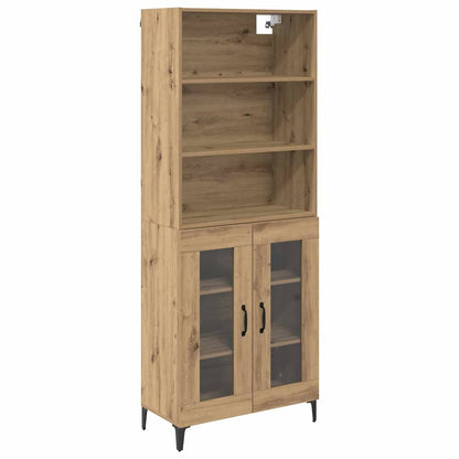 Hoge kast Artisan Eiken 69,5 x 34 x 180 cm Bewerkt hout