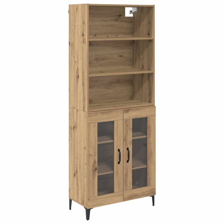 Hoge kast Artisan Eiken 69,5 x 34 x 180 cm Bewerkt hout