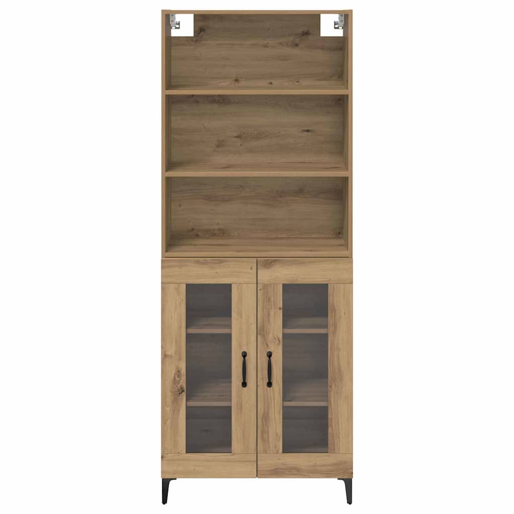 Hoge kast Artisan Eiken 69,5 x 34 x 180 cm Bewerkt hout