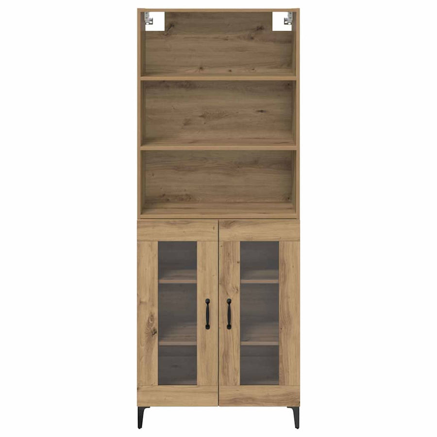 Hoge kast Artisan Eiken 69,5 x 34 x 180 cm Bewerkt hout