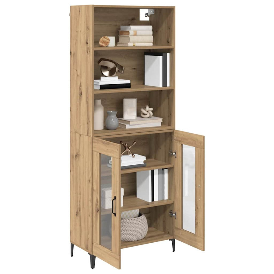 Hoge kast Artisan Eiken 69,5 x 34 x 180 cm Bewerkt hout